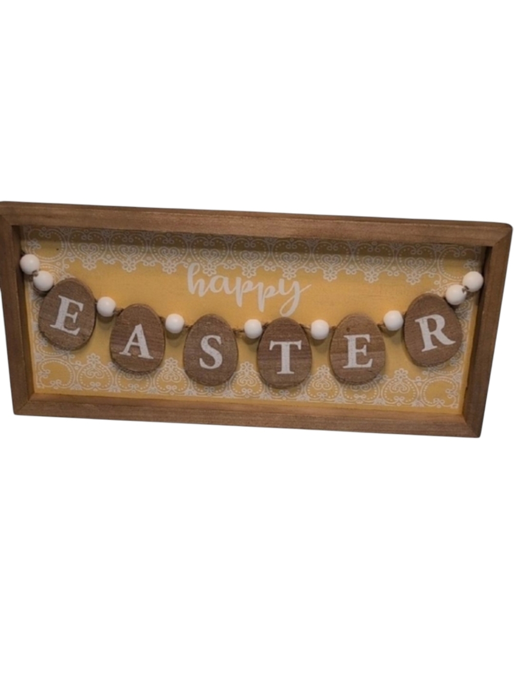 Happy Easter Wooden Sign NWOT